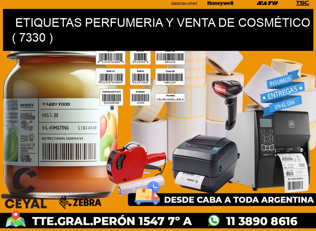 ETIQUETAS PERFUMERIA Y VENTA DE COSMÉTICO ( 7330 )