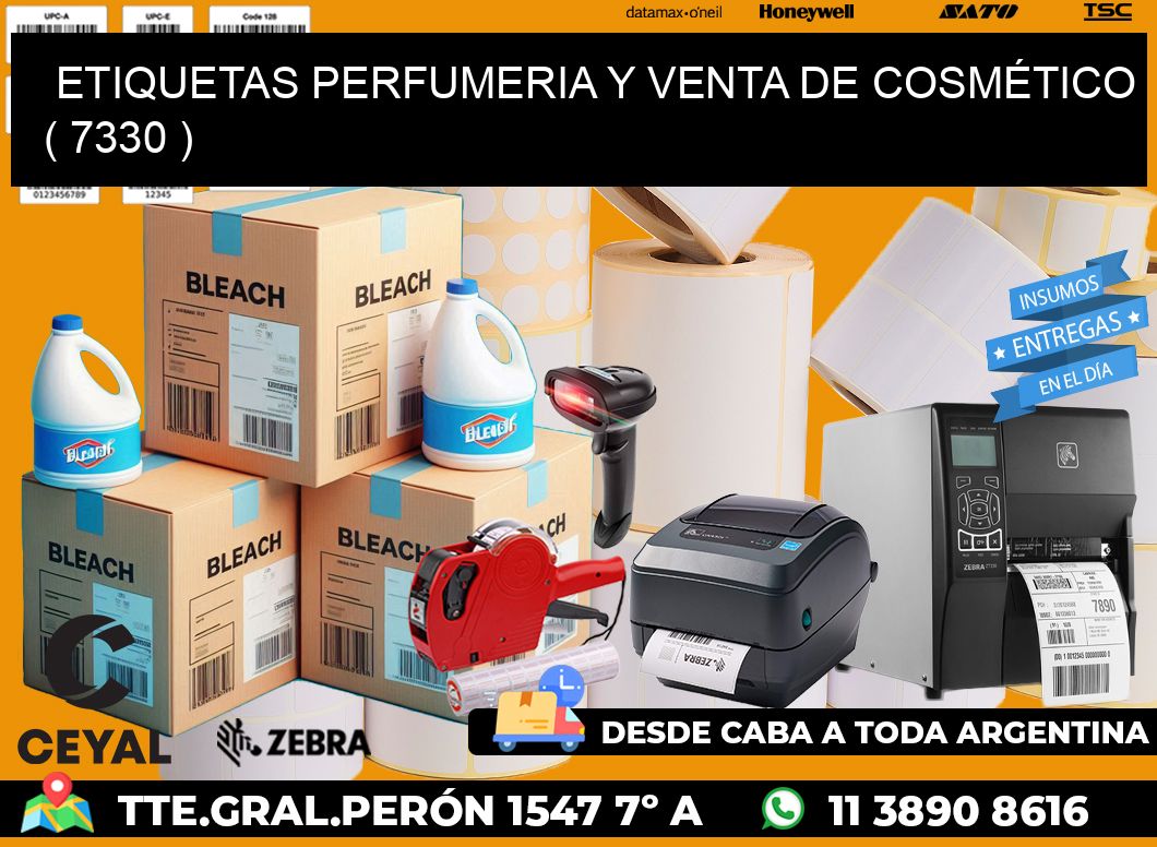 ETIQUETAS PERFUMERIA Y VENTA DE COSMÉTICO ( 7330 )