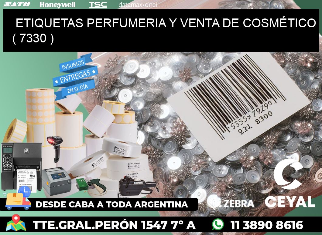 ETIQUETAS PERFUMERIA Y VENTA DE COSMÉTICO ( 7330 )