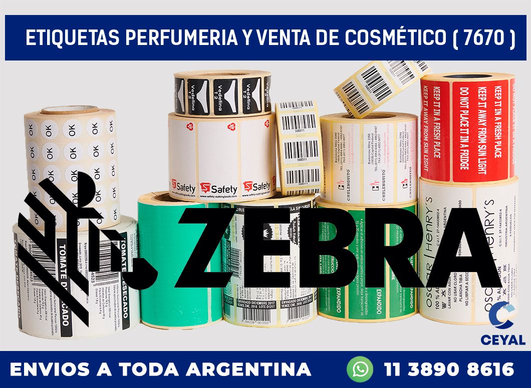 ETIQUETAS PERFUMERIA Y VENTA DE COSMÉTICO ( 7670 )