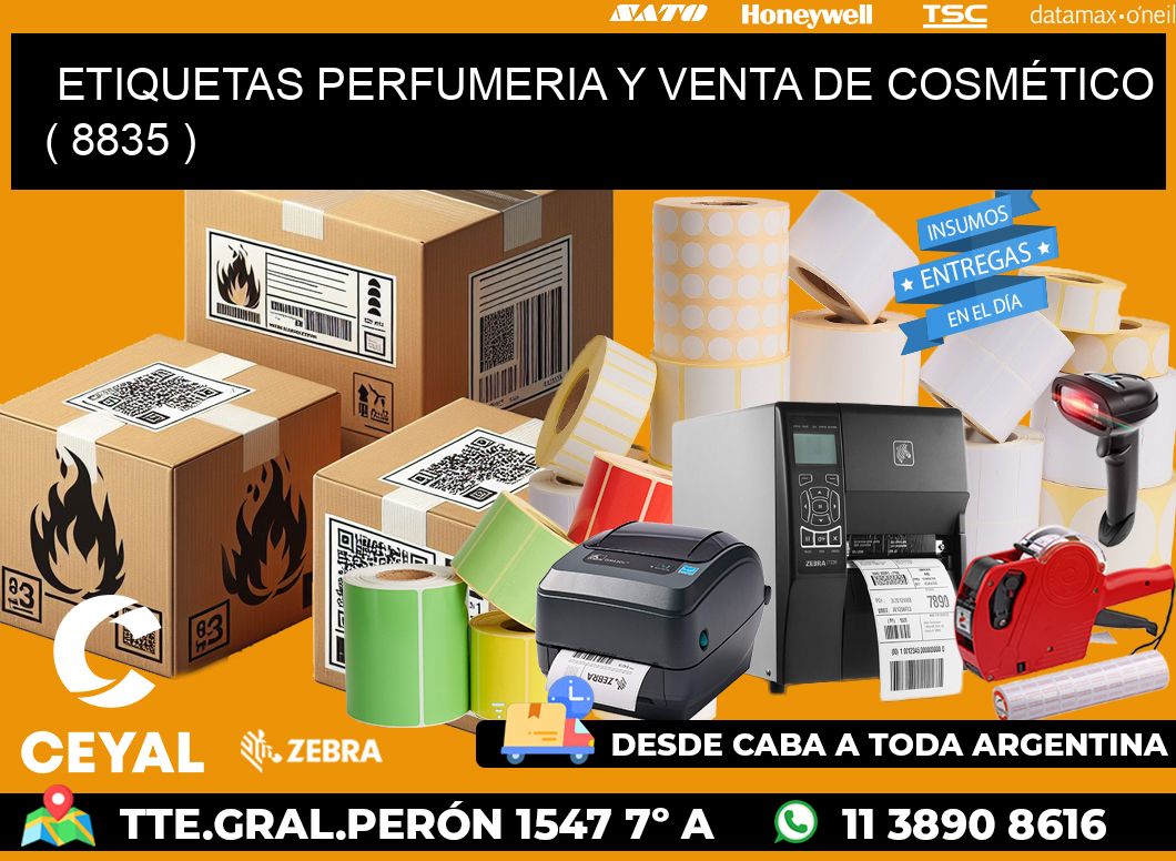 ETIQUETAS PERFUMERIA Y VENTA DE COSMÉTICO ( 8835 )