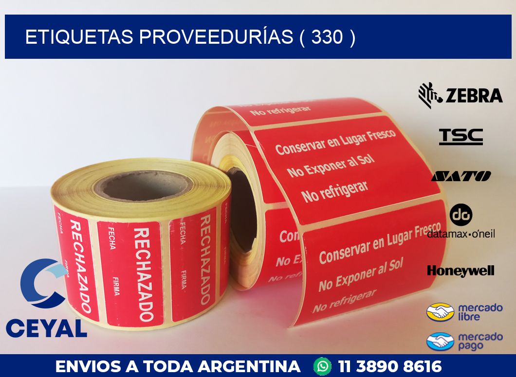 ETIQUETAS PROVEEDURÍAS ( 330 )