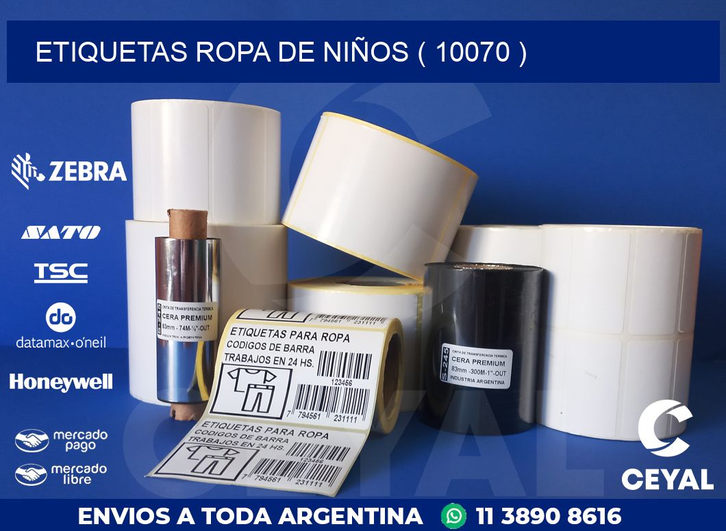 ETIQUETAS ROPA DE NIÑOS ( 10070 )