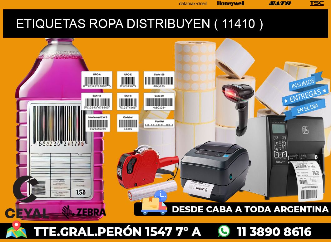 ETIQUETAS ROPA DISTRIBUYEN ( 11410 )