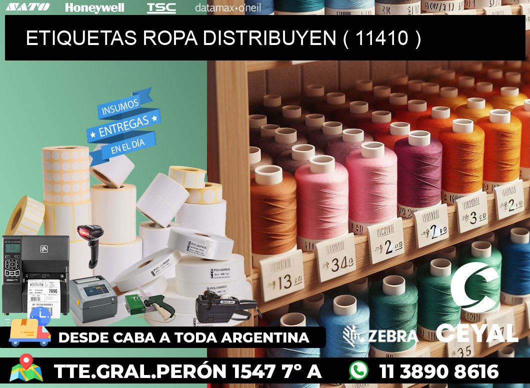 ETIQUETAS ROPA DISTRIBUYEN ( 11410 )