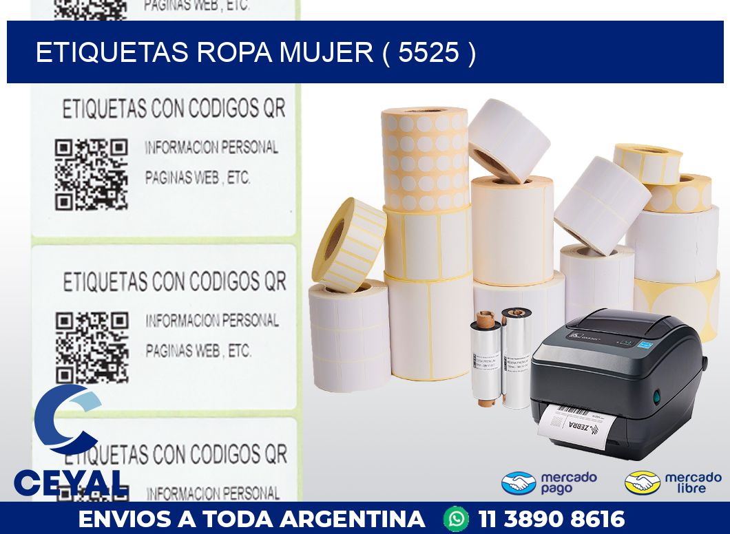 ETIQUETAS ROPA MUJER ( 5525 )