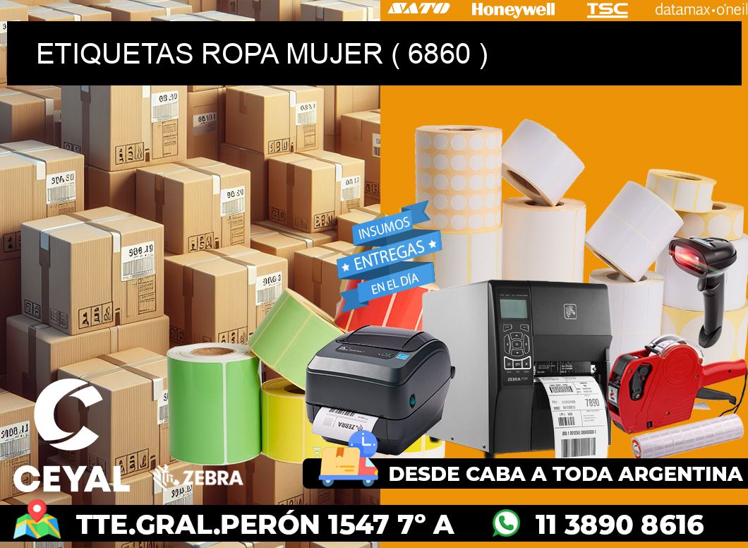 ETIQUETAS ROPA MUJER ( 6860 )