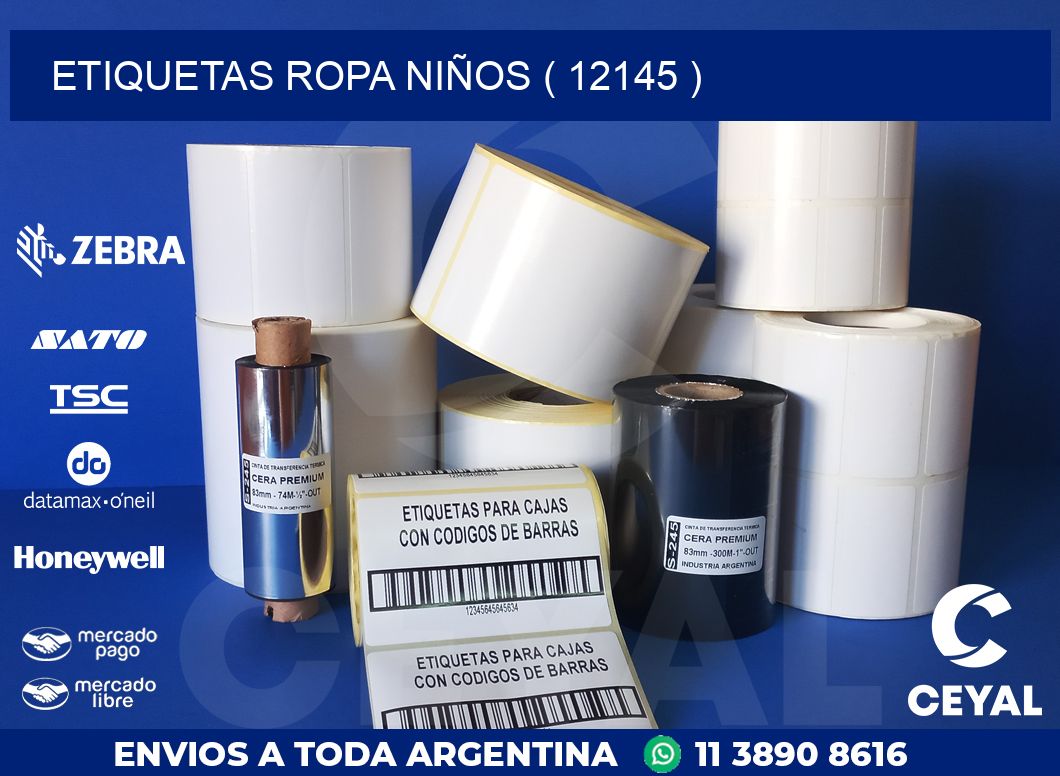 ETIQUETAS ROPA NIÑOS ( 12145 )