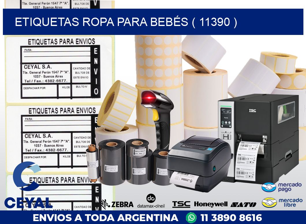 ETIQUETAS ROPA PARA BEBÉS ( 11390 )