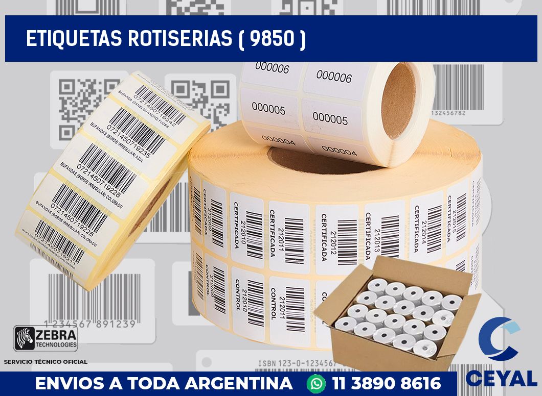 ETIQUETAS ROTISERIAS ( 9850 )