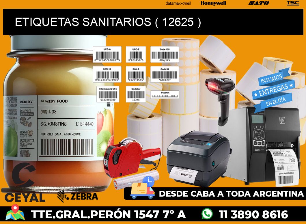 ETIQUETAS SANITARIOS ( 12625 )