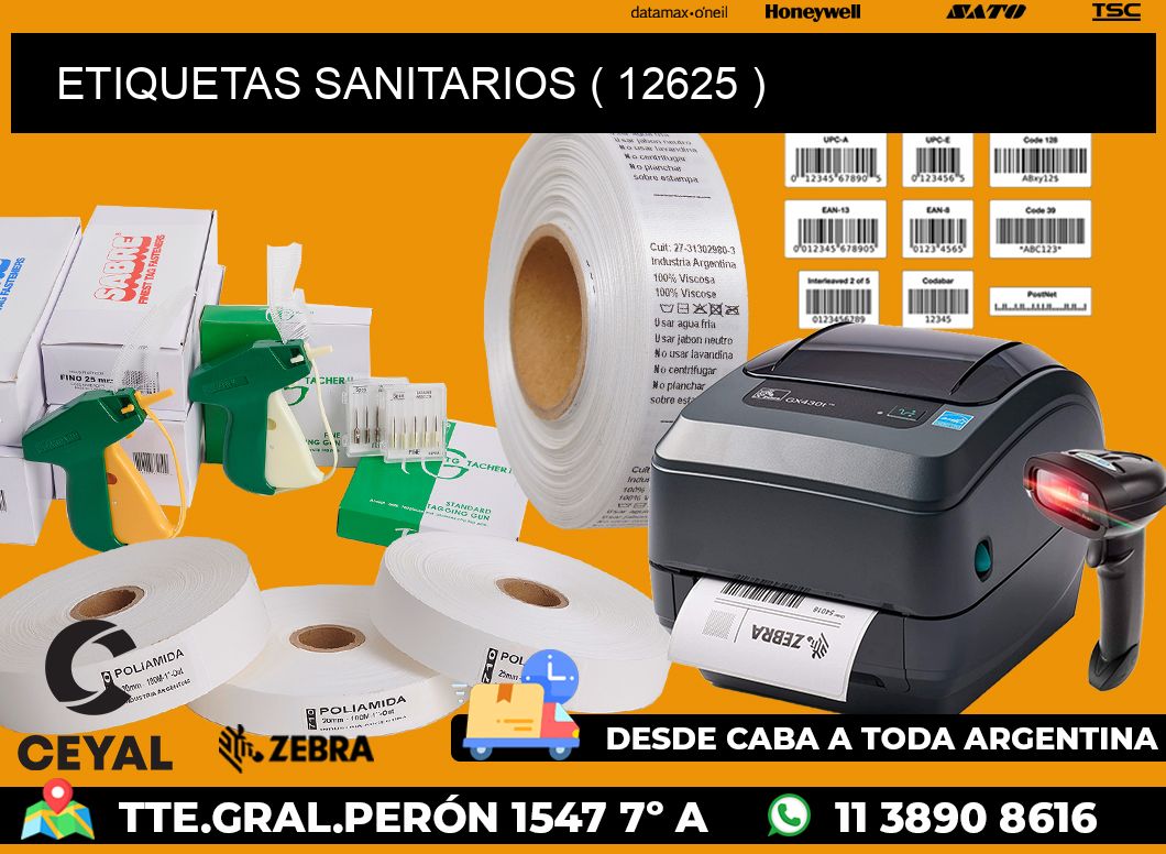 ETIQUETAS SANITARIOS ( 12625 )