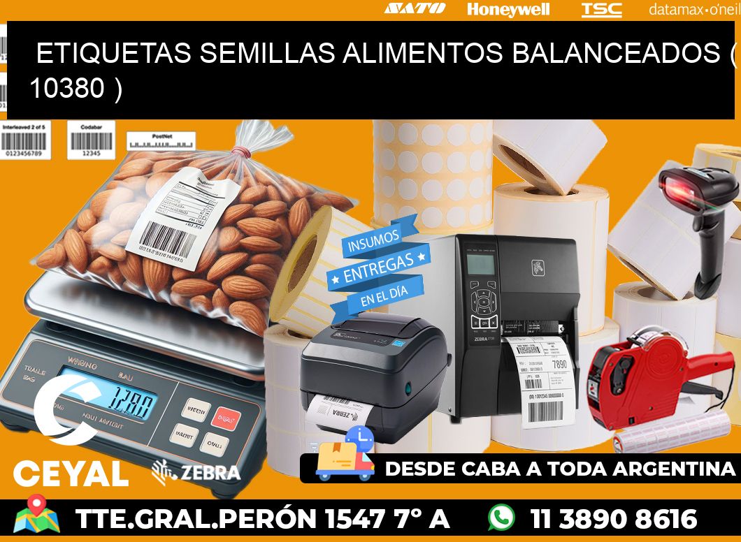 ETIQUETAS SEMILLAS ALIMENTOS BALANCEADOS ( 10380 )