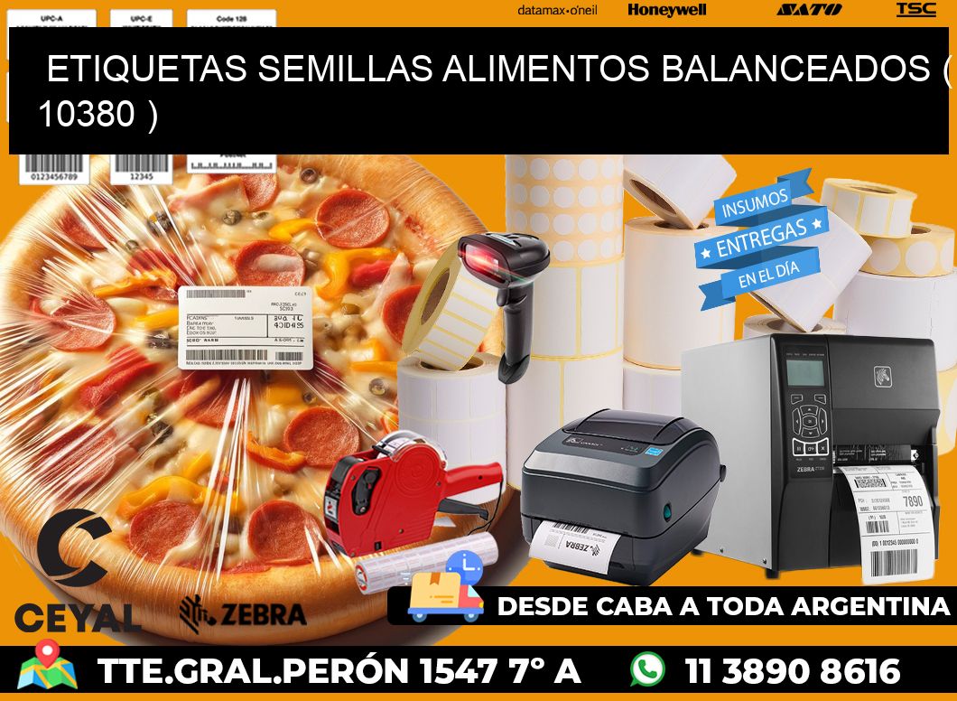 ETIQUETAS SEMILLAS ALIMENTOS BALANCEADOS ( 10380 )