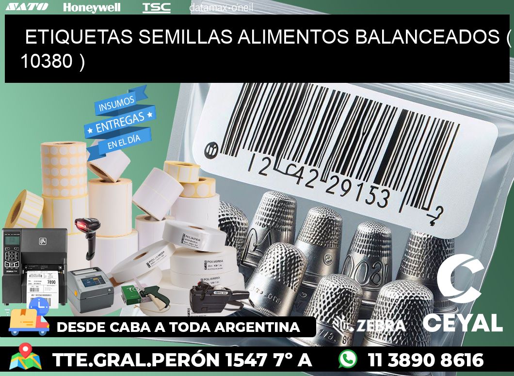 ETIQUETAS SEMILLAS ALIMENTOS BALANCEADOS ( 10380 )