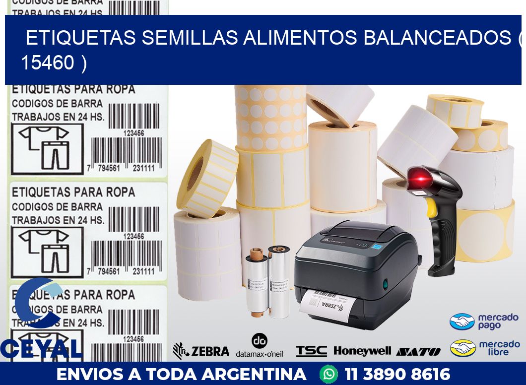 ETIQUETAS SEMILLAS ALIMENTOS BALANCEADOS ( 15460 )