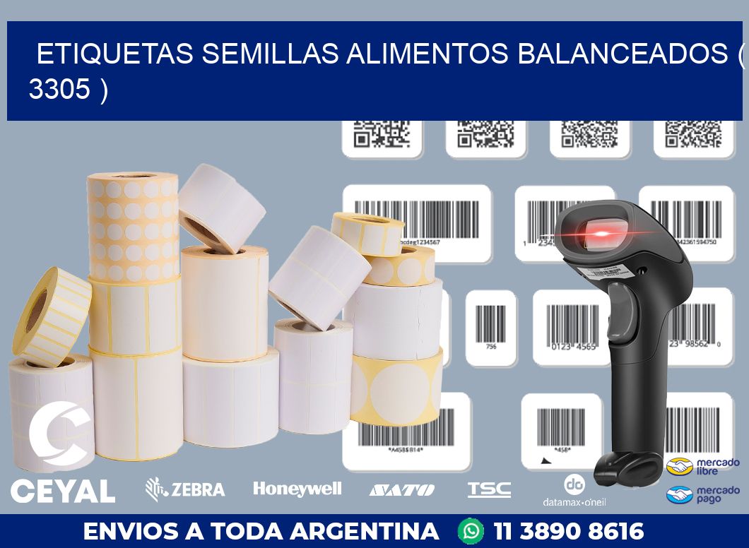 ETIQUETAS SEMILLAS ALIMENTOS BALANCEADOS ( 3305 )