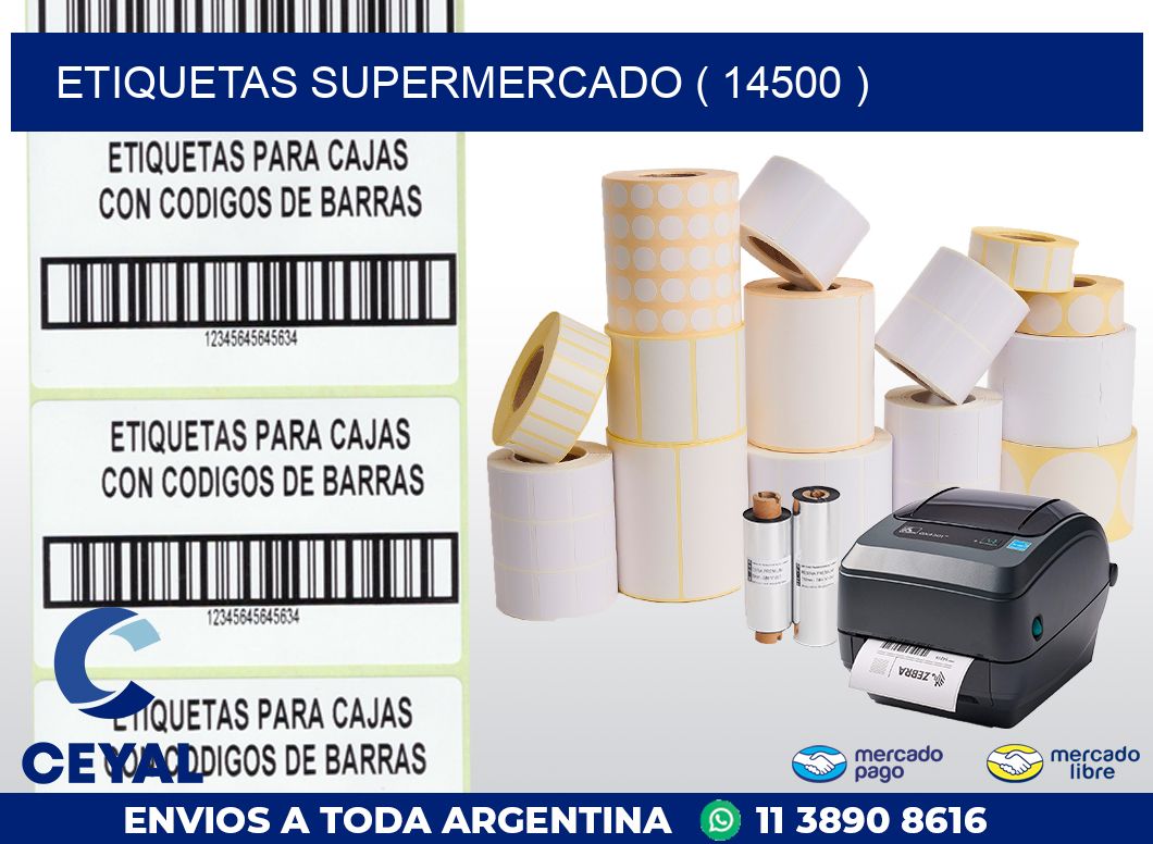 ETIQUETAS SUPERMERCADO ( 14500 )