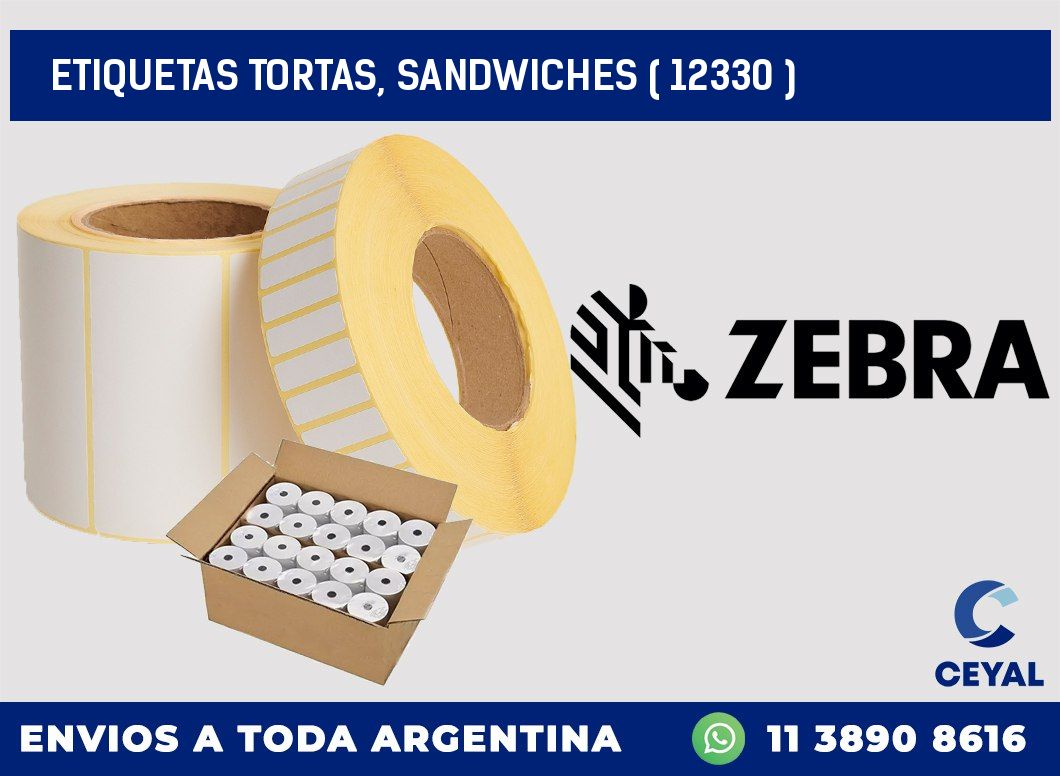 ETIQUETAS TORTAS, SANDWICHES ( 12330 )