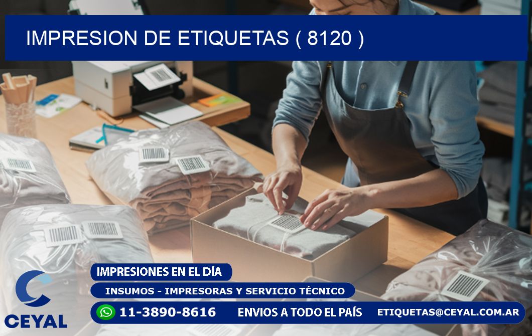 IMPRESION DE ETIQUETAS ( 8120 )