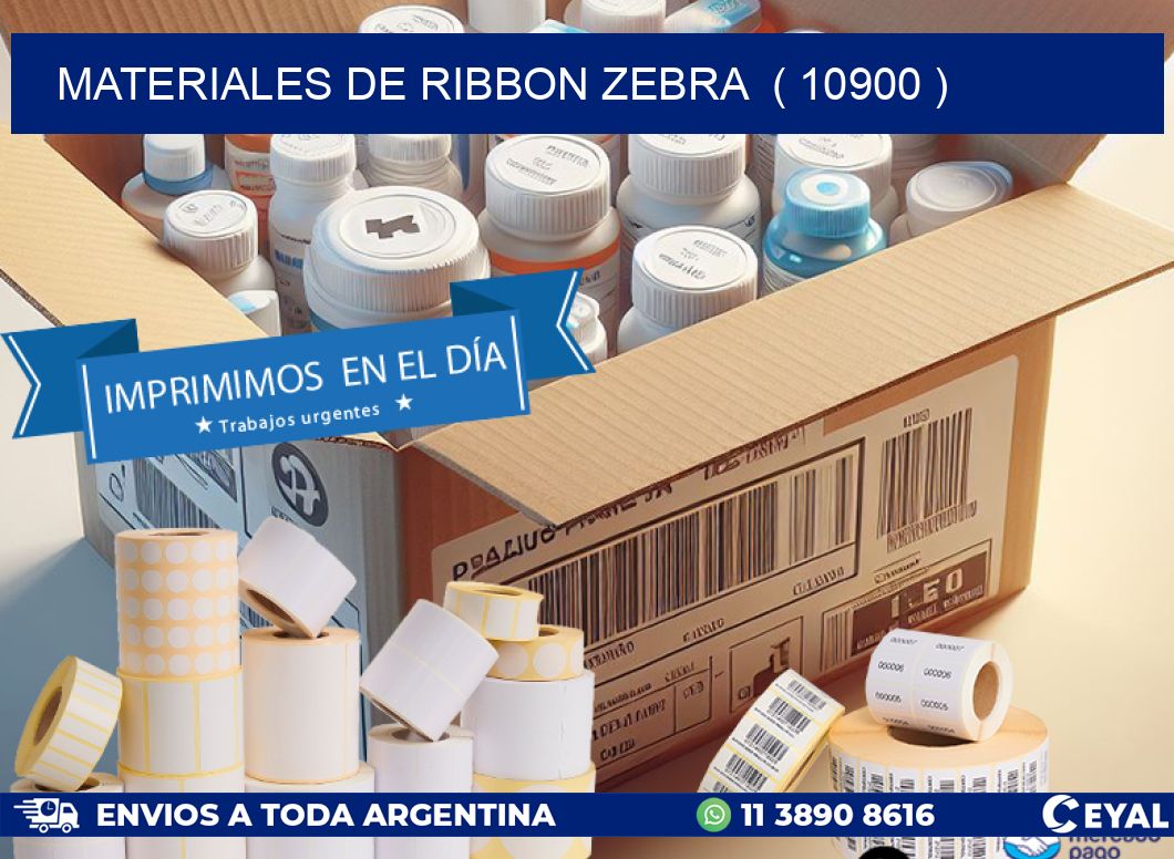 MATERIALES DE RIBBON ZEBRA  ( 10900 )