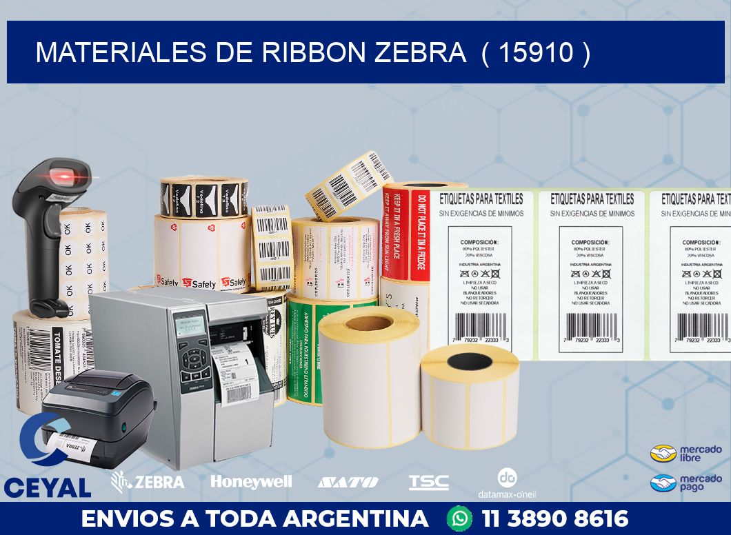 MATERIALES DE RIBBON ZEBRA  ( 15910 )