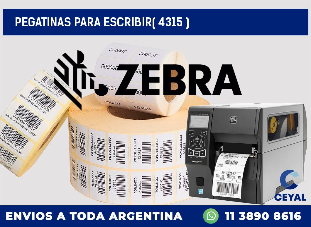 PEGATINAS PARA ESCRIBIR( 4315 )