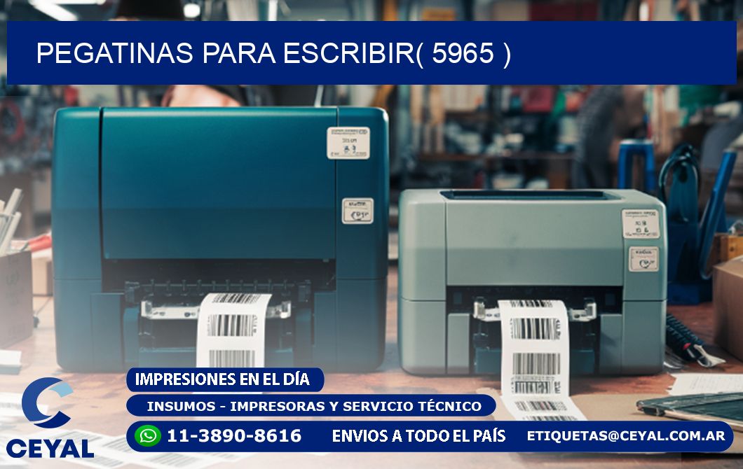 PEGATINAS PARA ESCRIBIR( 5965 )