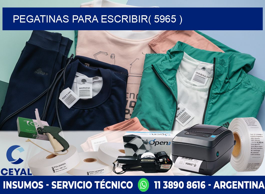 PEGATINAS PARA ESCRIBIR( 5965 )