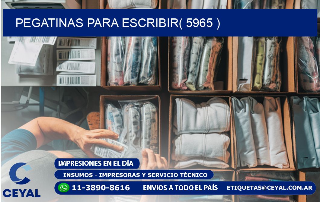 PEGATINAS PARA ESCRIBIR( 5965 )