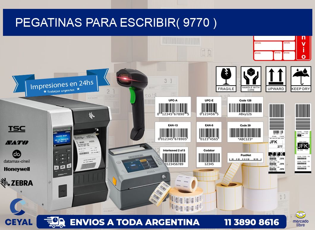 PEGATINAS PARA ESCRIBIR( 9770 )