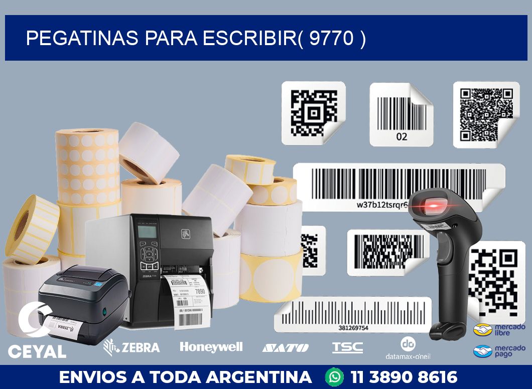 PEGATINAS PARA ESCRIBIR( 9770 )