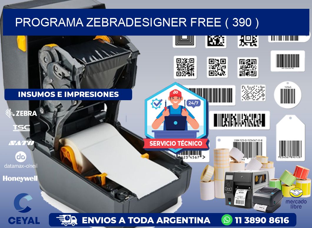 PROGRAMA ZEBRADESIGNER FREE ( 390 )