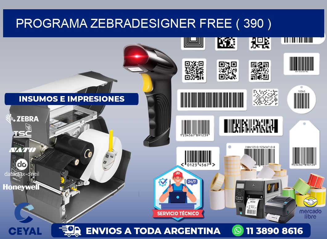 PROGRAMA ZEBRADESIGNER FREE ( 390 )