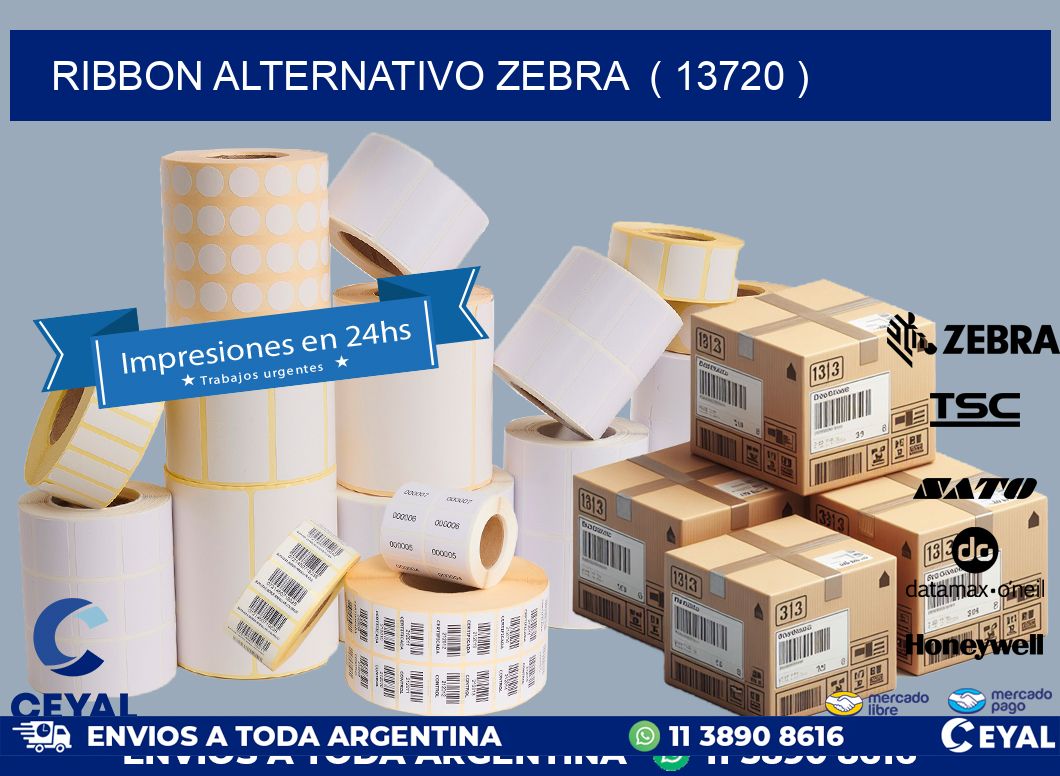 RIBBON ALTERNATIVO ZEBRA  ( 13720 )