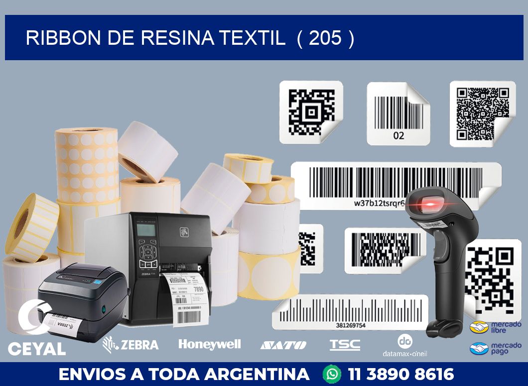 RIBBON DE RESINA TEXTIL  ( 205 )