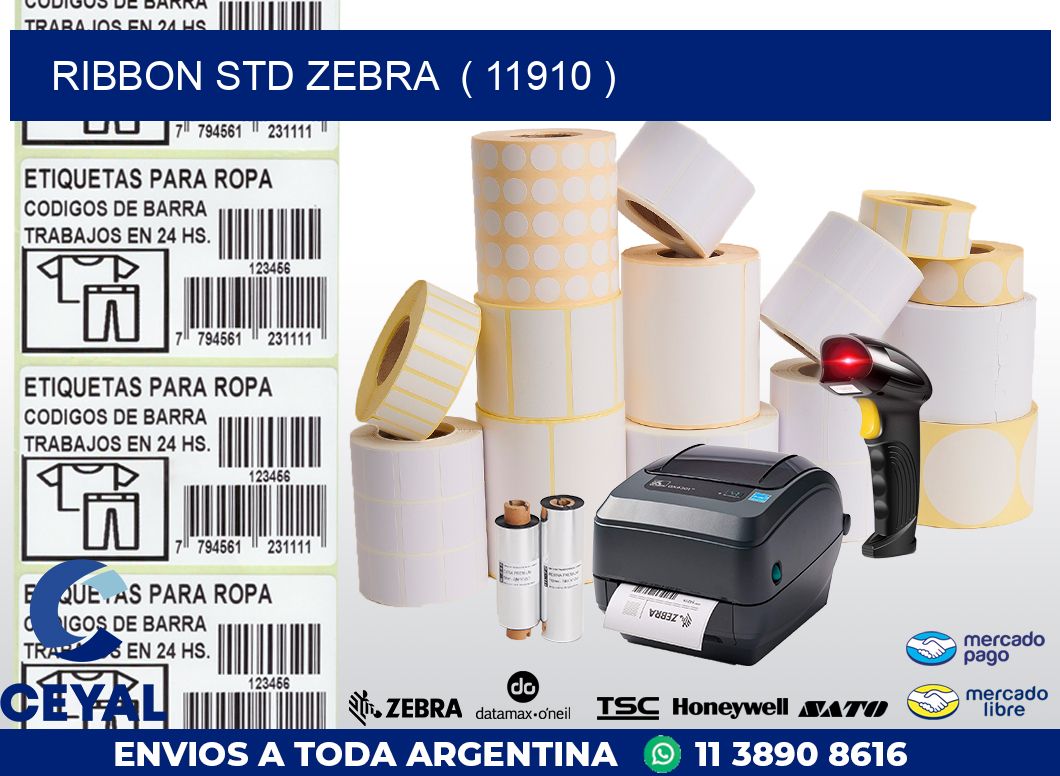 RIBBON STD ZEBRA  ( 11910 )