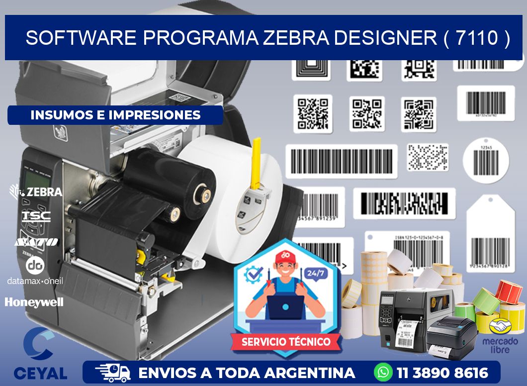 SOFTWARE PROGRAMA ZEBRA DESIGNER ( 7110 )