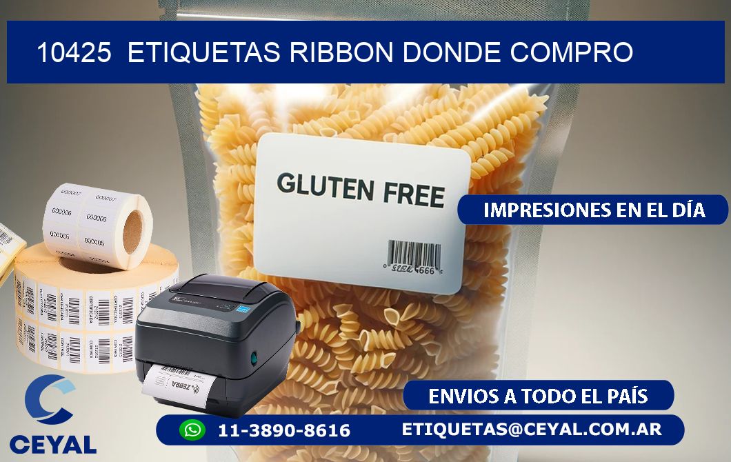 10425  ETIQUETAS RIBBON DONDE COMPRO