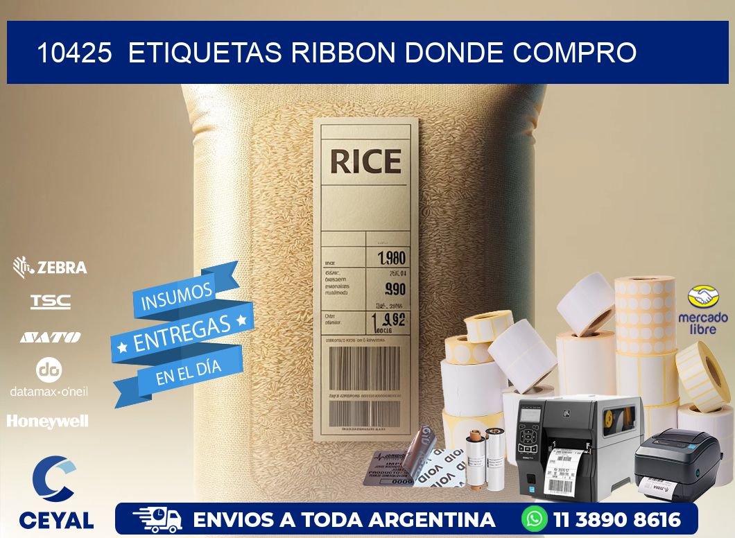 10425  ETIQUETAS RIBBON DONDE COMPRO