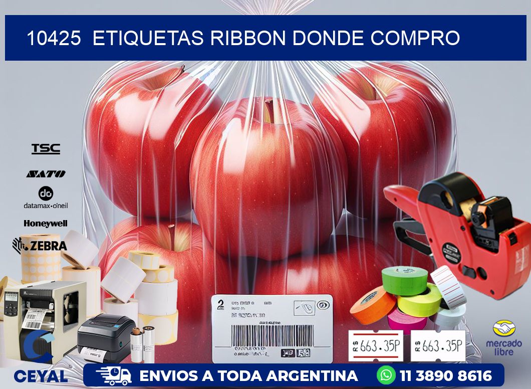 10425  ETIQUETAS RIBBON DONDE COMPRO