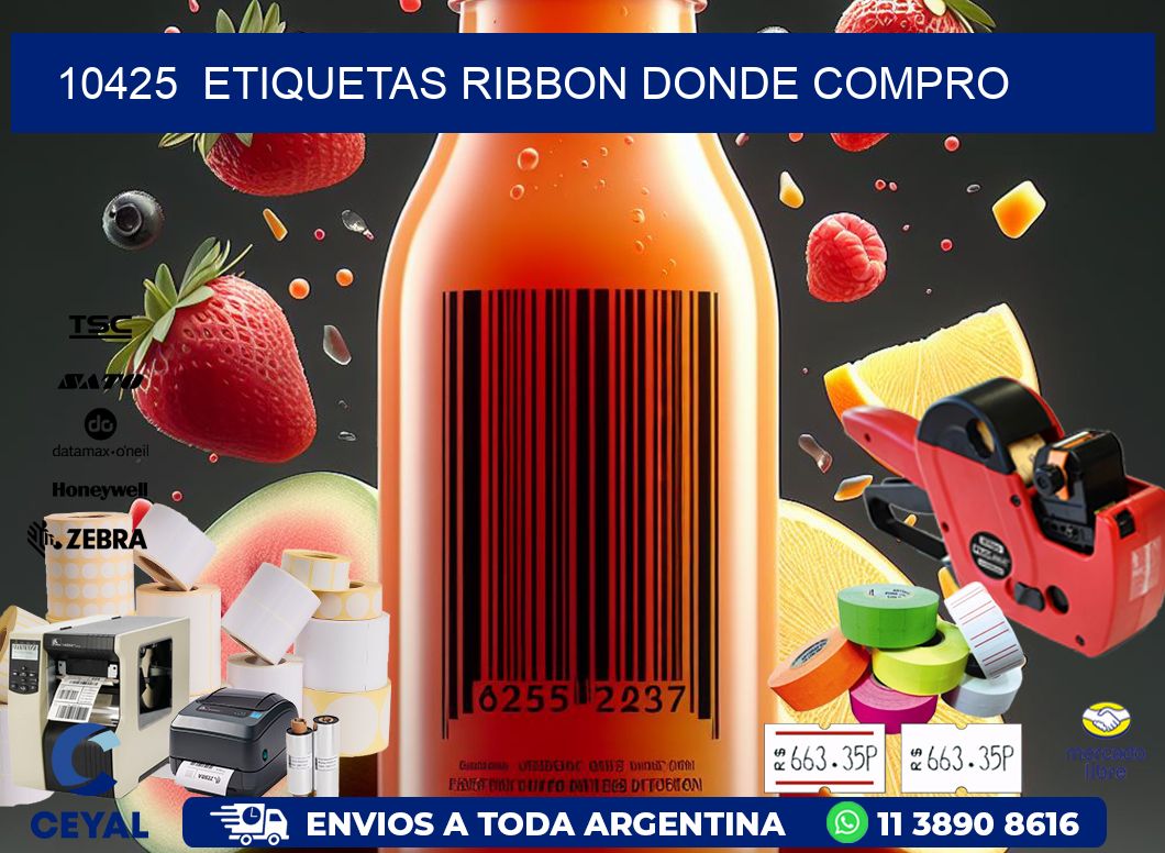 10425  ETIQUETAS RIBBON DONDE COMPRO