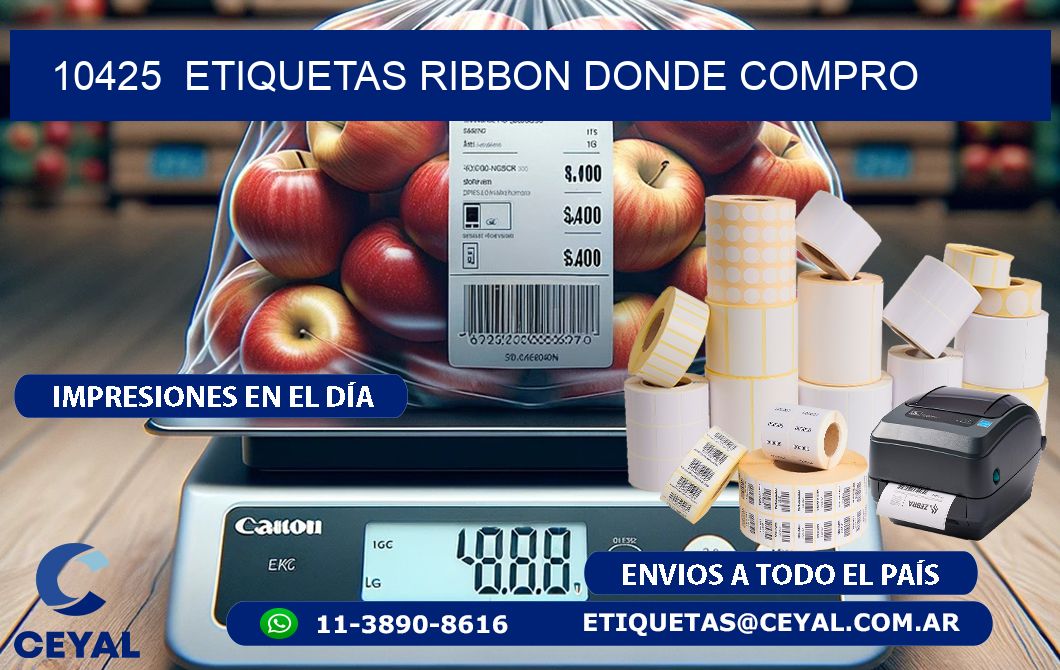 10425  ETIQUETAS RIBBON DONDE COMPRO