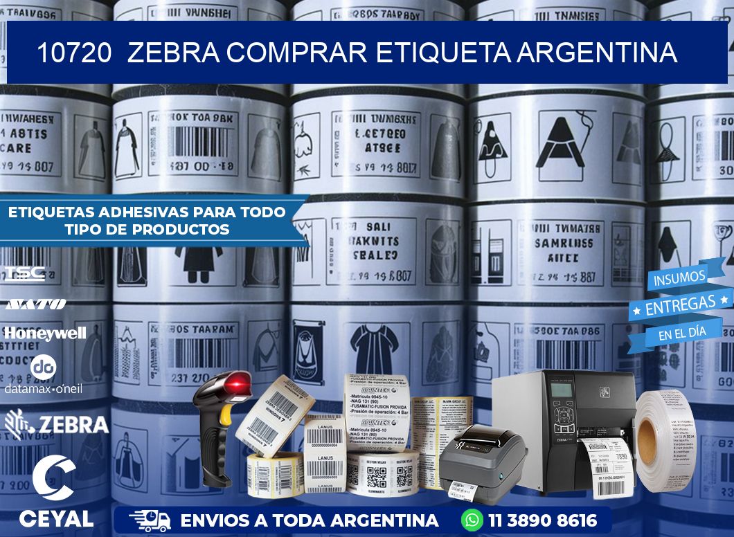 10720  ZEBRA COMPRAR ETIQUETA ARGENTINA