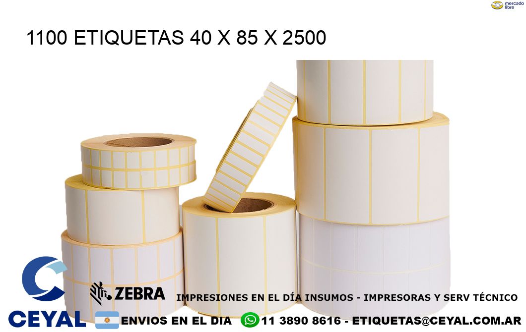 1100 ETIQUETAS 40 x 85 x 2500