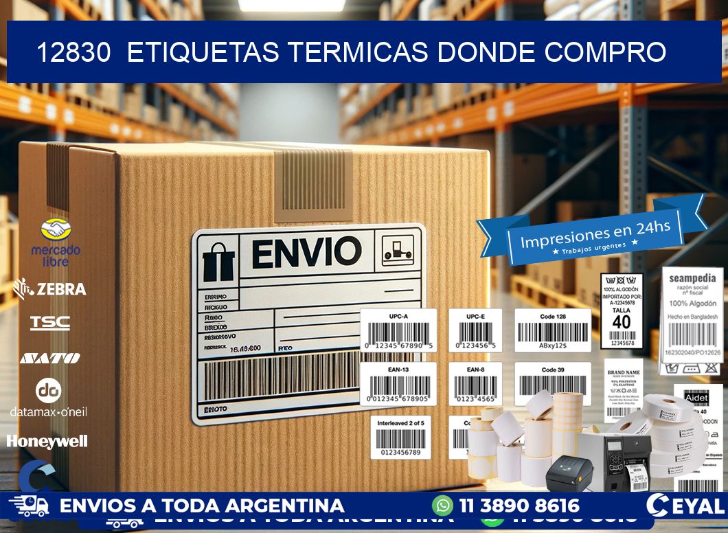 12830  ETIQUETAS TERMICAS DONDE COMPRO