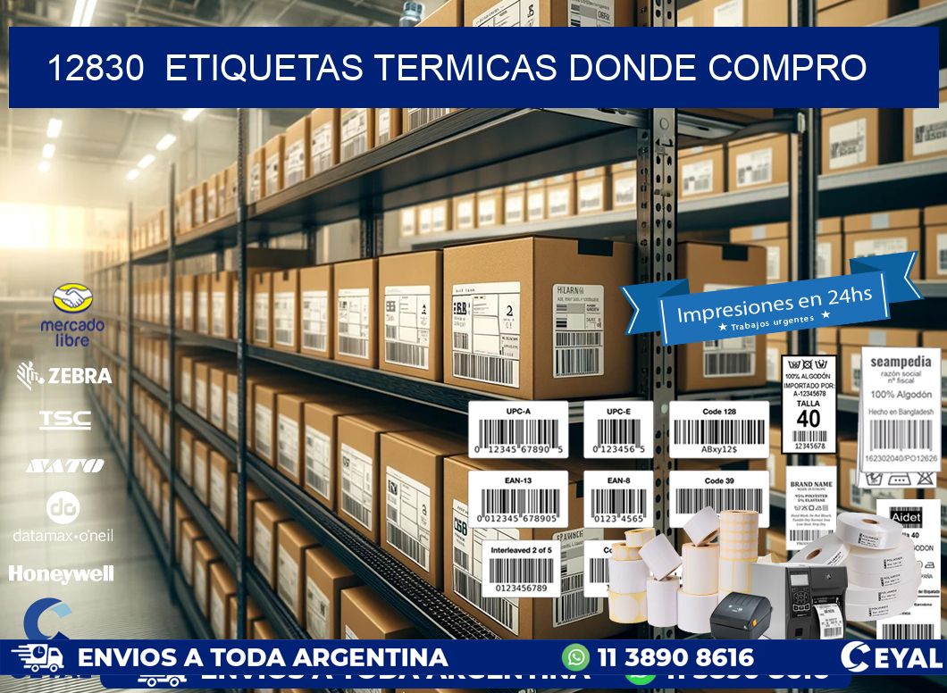 12830  ETIQUETAS TERMICAS DONDE COMPRO