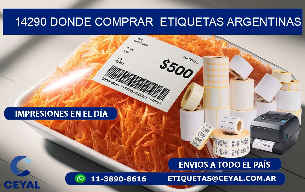 14290 DONDE COMPRAR  ETIQUETAS ARGENTINAS