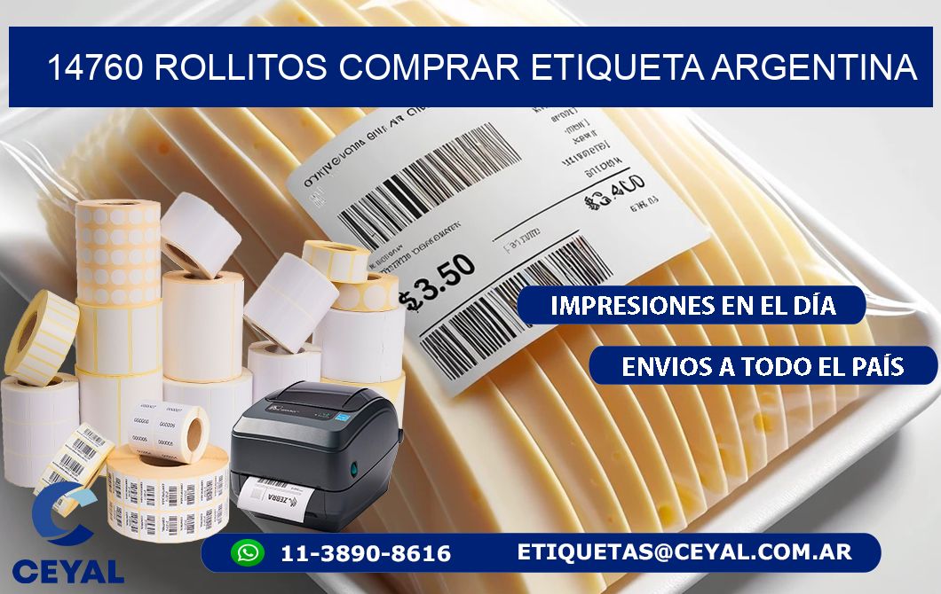 14760 ROLLITOS COMPRAR ETIQUETA ARGENTINA