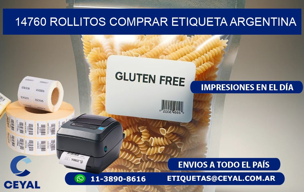 14760 ROLLITOS COMPRAR ETIQUETA ARGENTINA